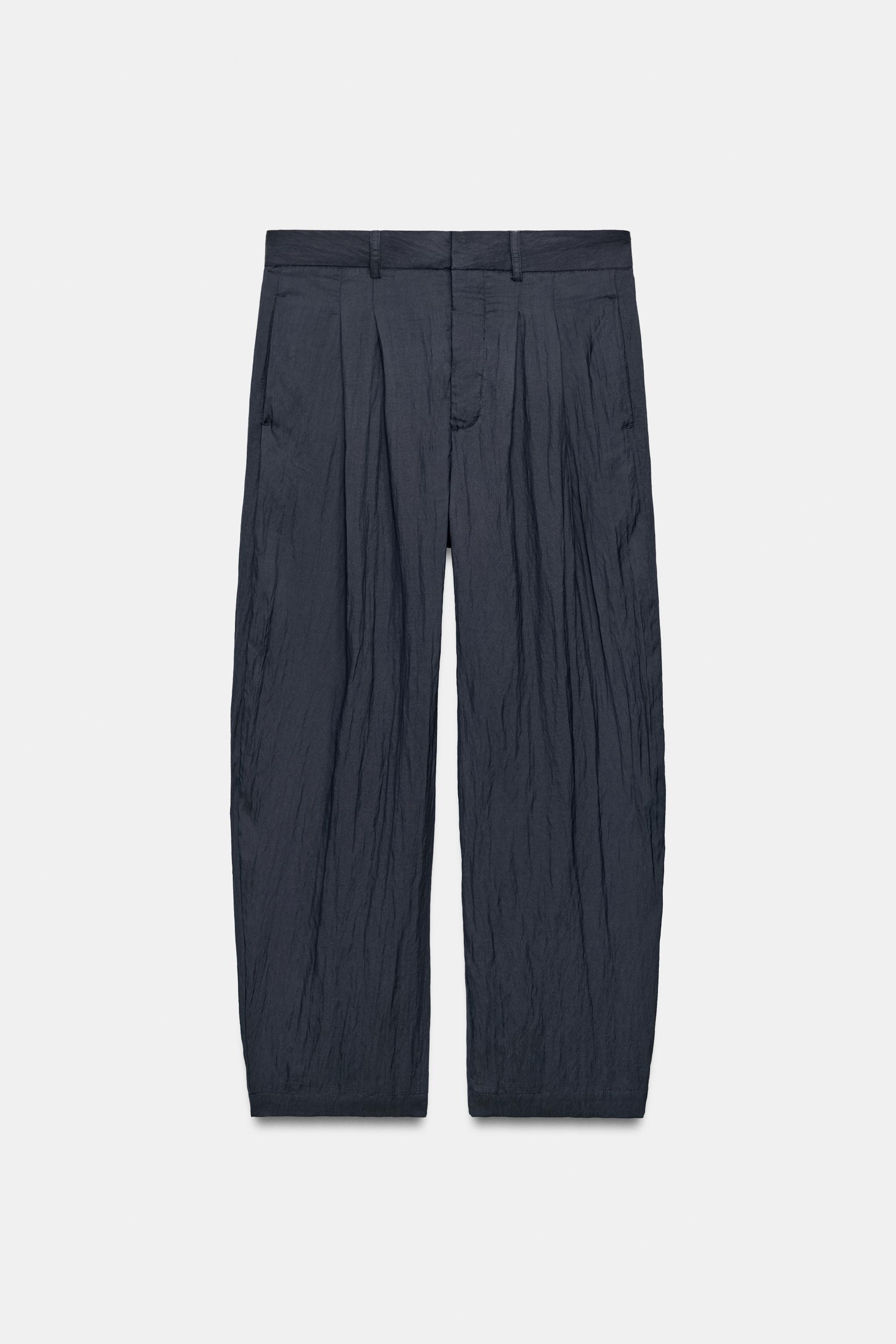 ZW COLLECTION WIDE-LEG PLEATED TROUSERS